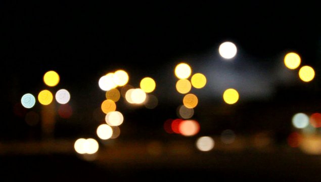 Lights of the city at night