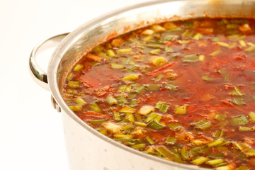 a pot of soup