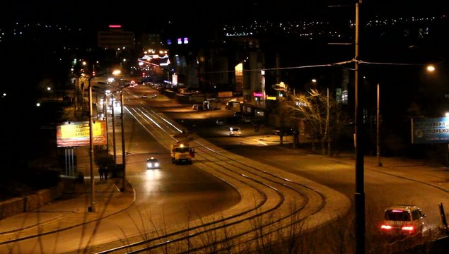 City highway at night