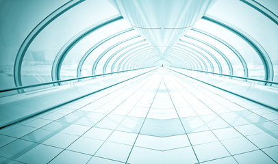 blue spacious corridor