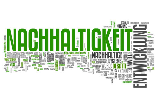 Wortwolke "Nachhaltigkeit"