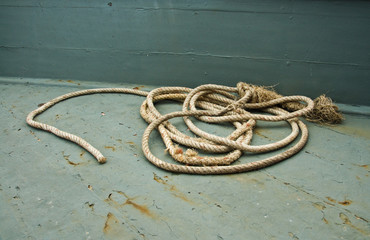 Obraz premium coil of old rope