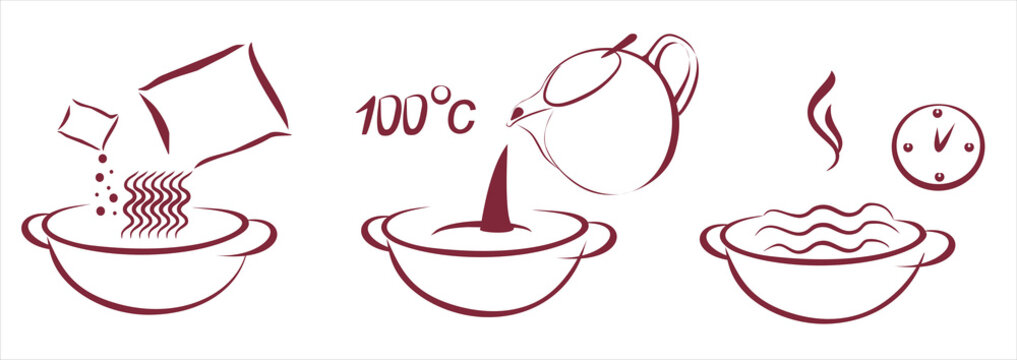 half-finished food preparing scheme