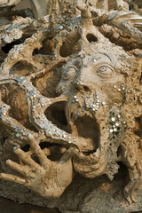 Statue of devils in hell at the temple in Thailand..THIS IMAGE I