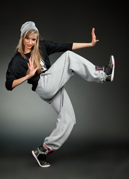 stylish hip hop girl