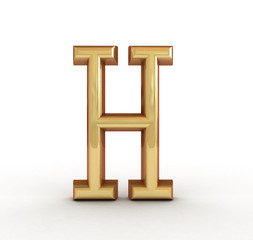 One letter of golden alphabet