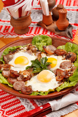 sausage and eggs for breakfast