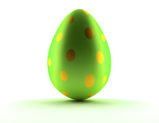 Image of Easter egg over white