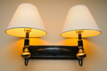 Romantic yellow lamps