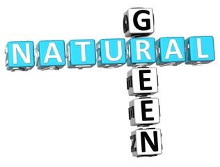3D Natural Green Crossword