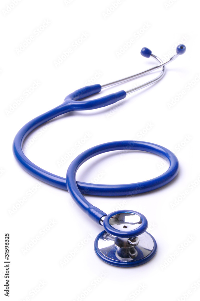 Wall mural The stethoscope isolated  on the white background