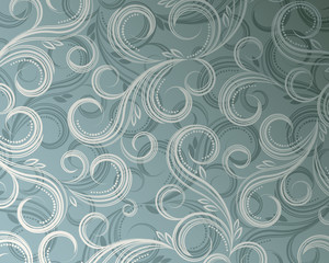 Curl plant floral background, Illustration in eps10 format.