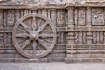Surya Hindu Temple at Konark, Orissa, India. 13th Century AD