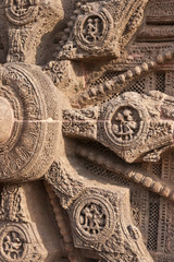 Surya Hindu Temple at Konark, Orissa, India. 13th Century AD
