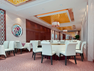 3d modern restaurant