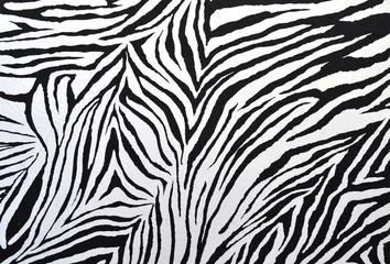 Tuinposter stof in zebrastijl © anankkml