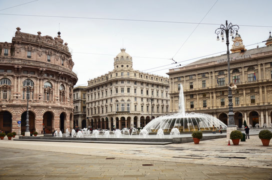 De Ferrari square in Genova, Italy