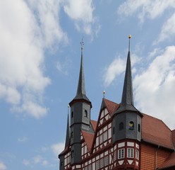 Fototapeta na wymiar Alte Rathaus in Duderstadt im Eichsfeld