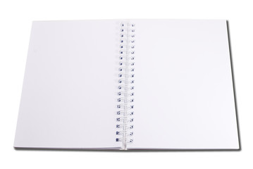 Notebook isolated on white