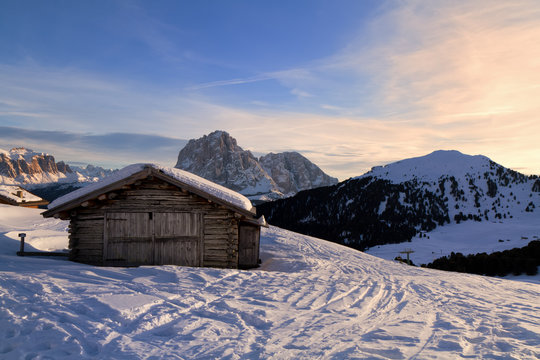 Einsame H&uuml;tte in S&uuml;dtirol, Italien
