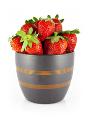 strawberries in a cup