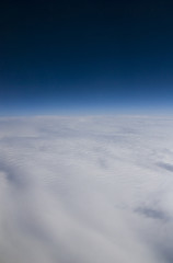Fototapeta na wymiar Wysoka widoku wysokość chmur.