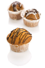 three cupcakes