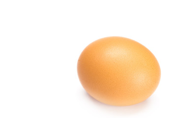 large egg isolated on white