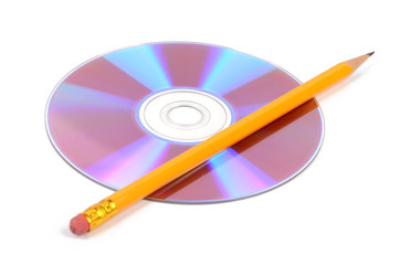 color pencil and DVD