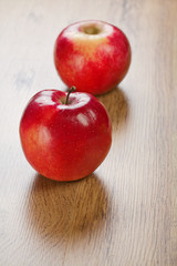 two red apples