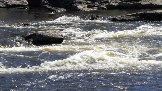 Whitewater wilderness raging river