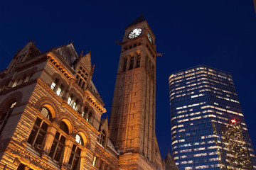 Fototapeta na wymiar View of Toronto City at Night