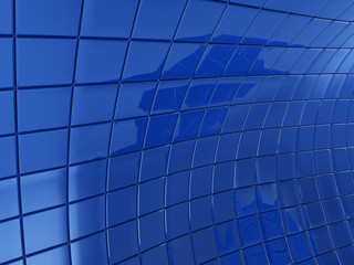 abstract blue tiles