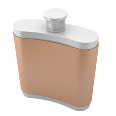 Flask isolated on white background