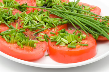 Tomaten und Schnittlauch