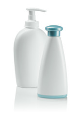 white isolated bottles