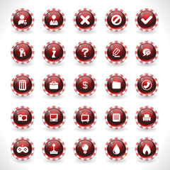 Buttons for web. Vector.