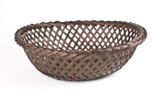 An Empty Natural Wicker Basket ready to fill!