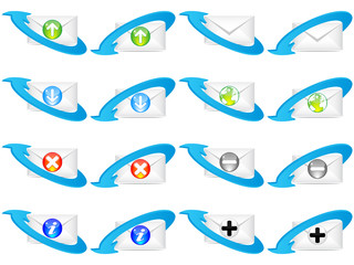 web icons envelope