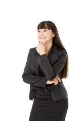 Obraz premium businesswoman thinking