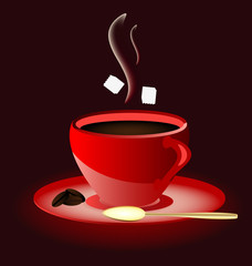 red cup of coffee