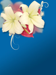 Floral Background Design Illustration
