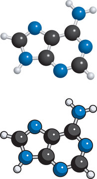 blue and black molecule structure diagram clip art preview