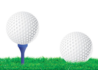 Balle de golf su le green