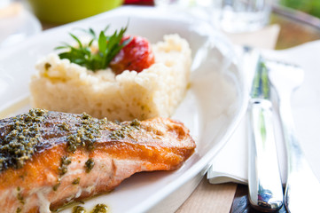 grilled salmon
