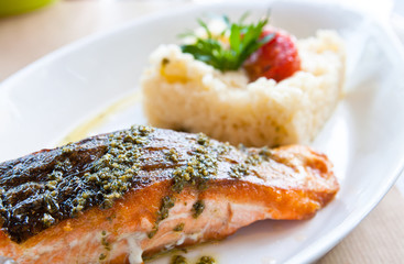 grilled salmon