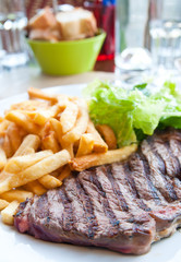 juicy steak beef