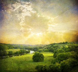 vintage landscape photo
