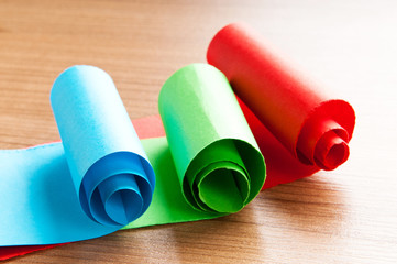 Paper pieces with space for your message