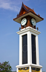 Thai style clock tower